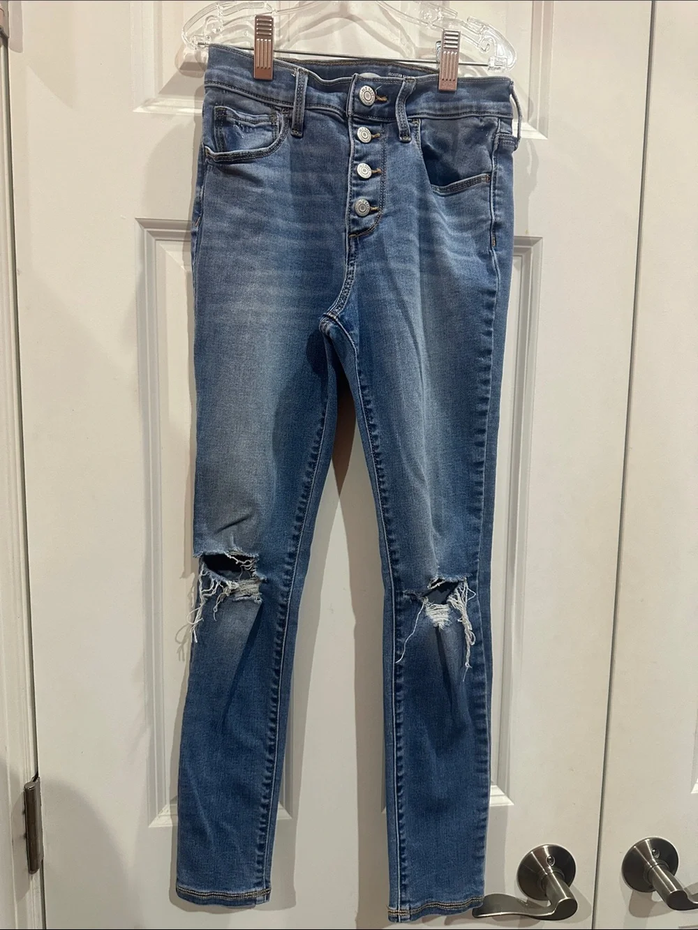 NWOT Kids Old Navy Distressed Skinny Jeans - Blue size 10